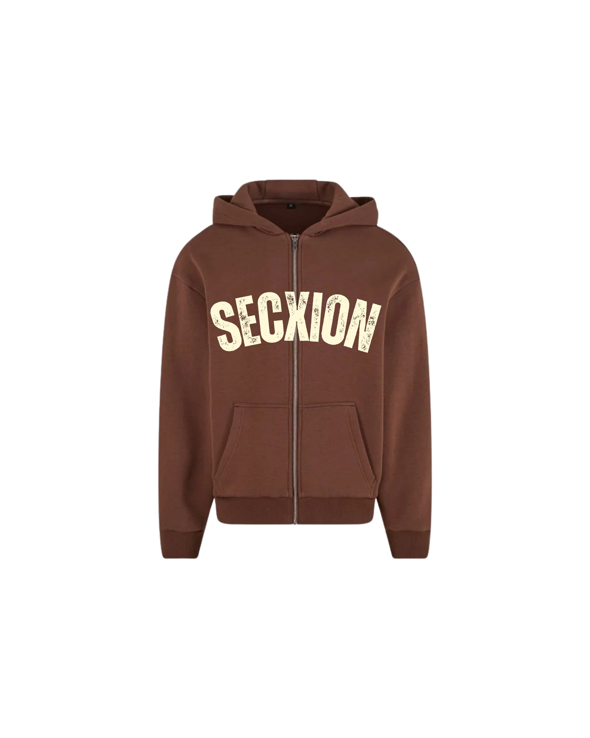 Core Zip Hoodie – Brown