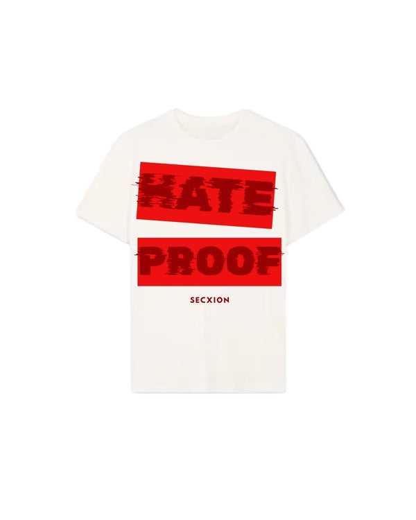 HATE PROOF Tee – Red / Red